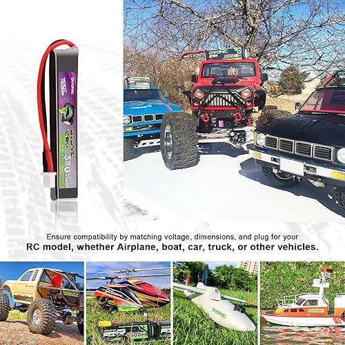 Miniatura 5 de OVONIC Batería Lipo 1S 380mAh 3.8V 60C Batería de alto voltaje con enchufe BT2.0 para RC Car Truck RC Vehículos RC Barco, Dron, Avión RC Quadcopter
