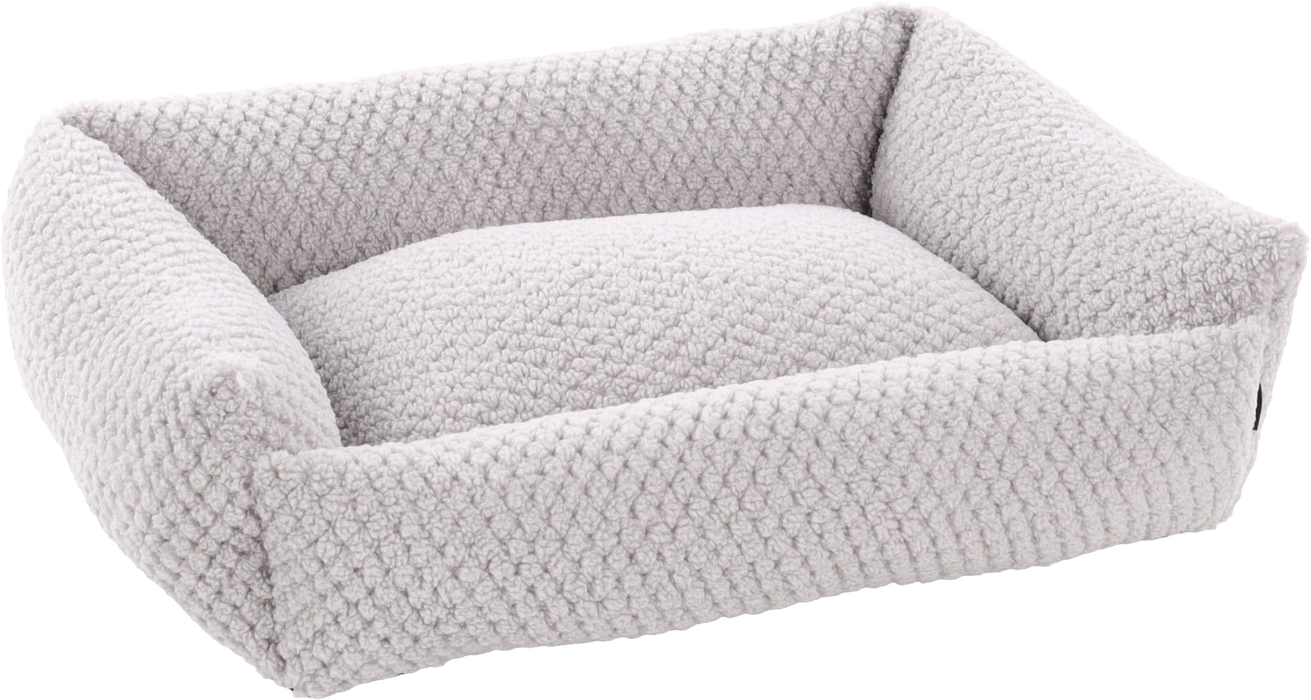 Panier jacquard rectangle gris Flamingo 65x50x20cm lavable