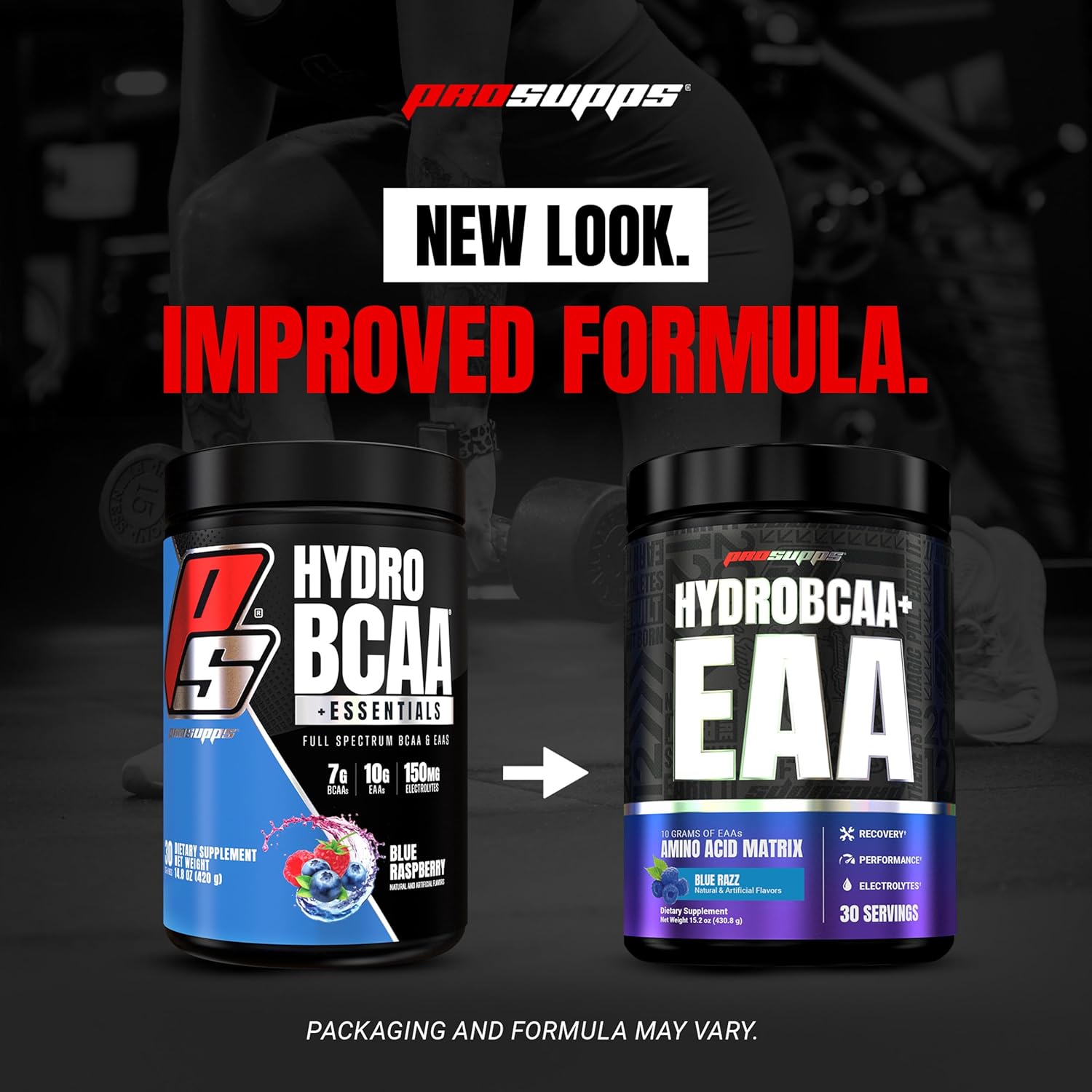 ProSupps HydroBCAA Essential Amino Acids Powder, Blue Raspberry - Workout Supplement with BCAA, EAAs & Electrolytes for Hydration & Recovery - Stimulant-Free, Soy & Gluten-Free - 30 Servings