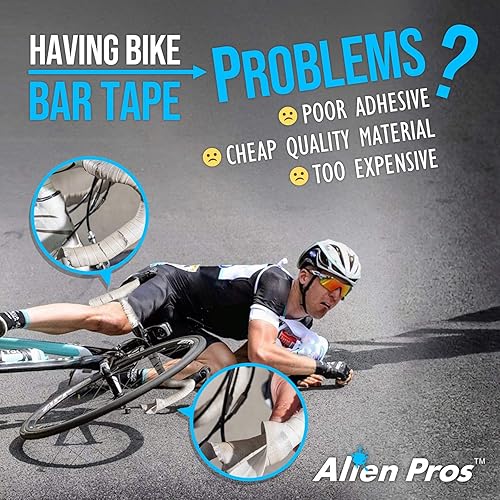 Miniatura 2 de ALIEN PROS Juego de 4 cintas de manillar de bicicleta negra y verde Bianchi EVA - Envuelve tu bicicleta para un paseo cómodo y impresionante