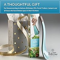 Vista 7 de PortoFino Salad Tongs for Serving, Salad Serving Utensils, 2 in 1 Salad Tosser, Salad Serving Tools, Lightweight, Nesting Design Easy to Store