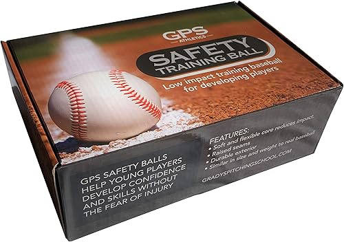 Miniatura 2 de Grady's Pitching School GPS Athletics - Juego de 6 pelotas de entrenamiento suaves de bajo impacto, para niños, para entrenador, para principiantes,