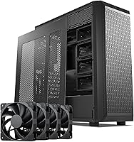 Vista 1 de DARKROCK Classico Storage Master ATX NAS Caja de Computadora Mid Tower con 4x120mm Ventiladores, USB 3.0 Listo 10 x3.5'' HDD+3 x2.5'' SDD 360mm
