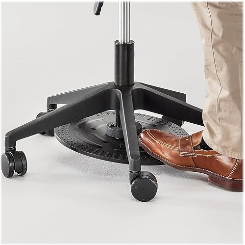 Miniatura 6 de Safco Productos Taburete de laboratorio con asiento de silla de montar de altura ajustable, ruedas base de 5 estrellas para estabilidad y fácil