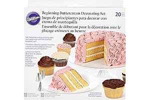 Wilton Premium Beginning Buttercream Decorating Set, 20-Piece Cake Decorating Kit