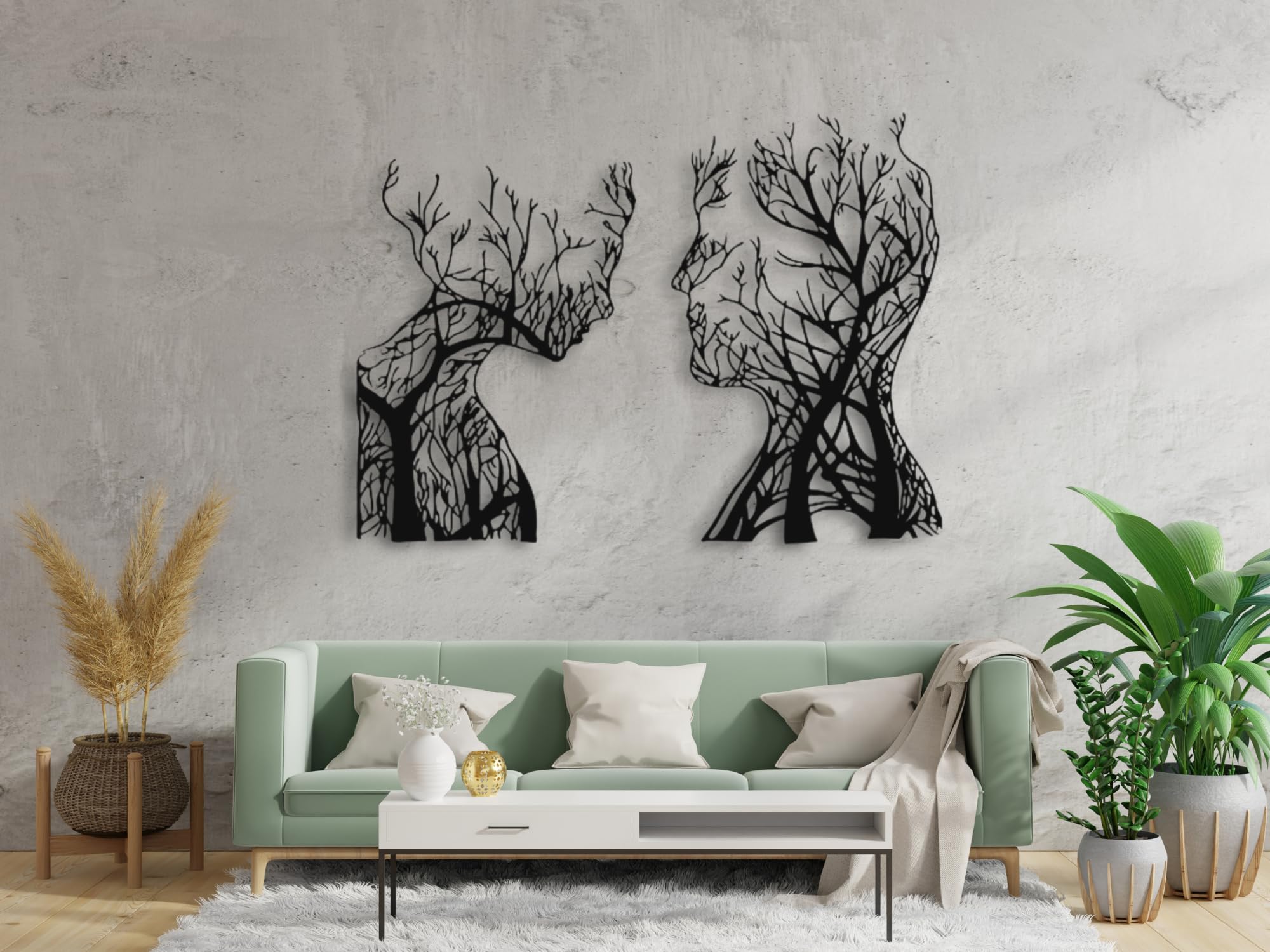 VAILLA Décoration Murale Visage De Femme En Bois : L'effet 3D Nature Pour Une Déco Qui A Du Caractère !