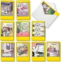 Vista 15 de NobleWorks - Juego de 20 divertidas tarjetas de felicitación de cumpleaños con sobres (4.63 x 6.75 pulgadas) paquete variado de humor para adultos