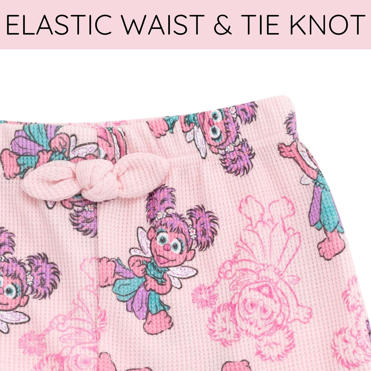 Sesame Street Waffle Knit T-Shirt and Shorts Outfit Set Newborn to Little Kid Sizes (0-3 Months - 5) - Image 6