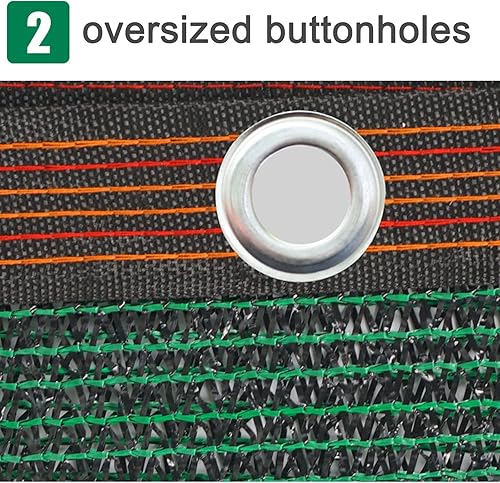 Miniatura 4 de KDDEON Tela de sombra multiusos para protección solar, vela verde, 55% de red de sombra, tela ligera y transpirable, lona de malla, con ojales, para