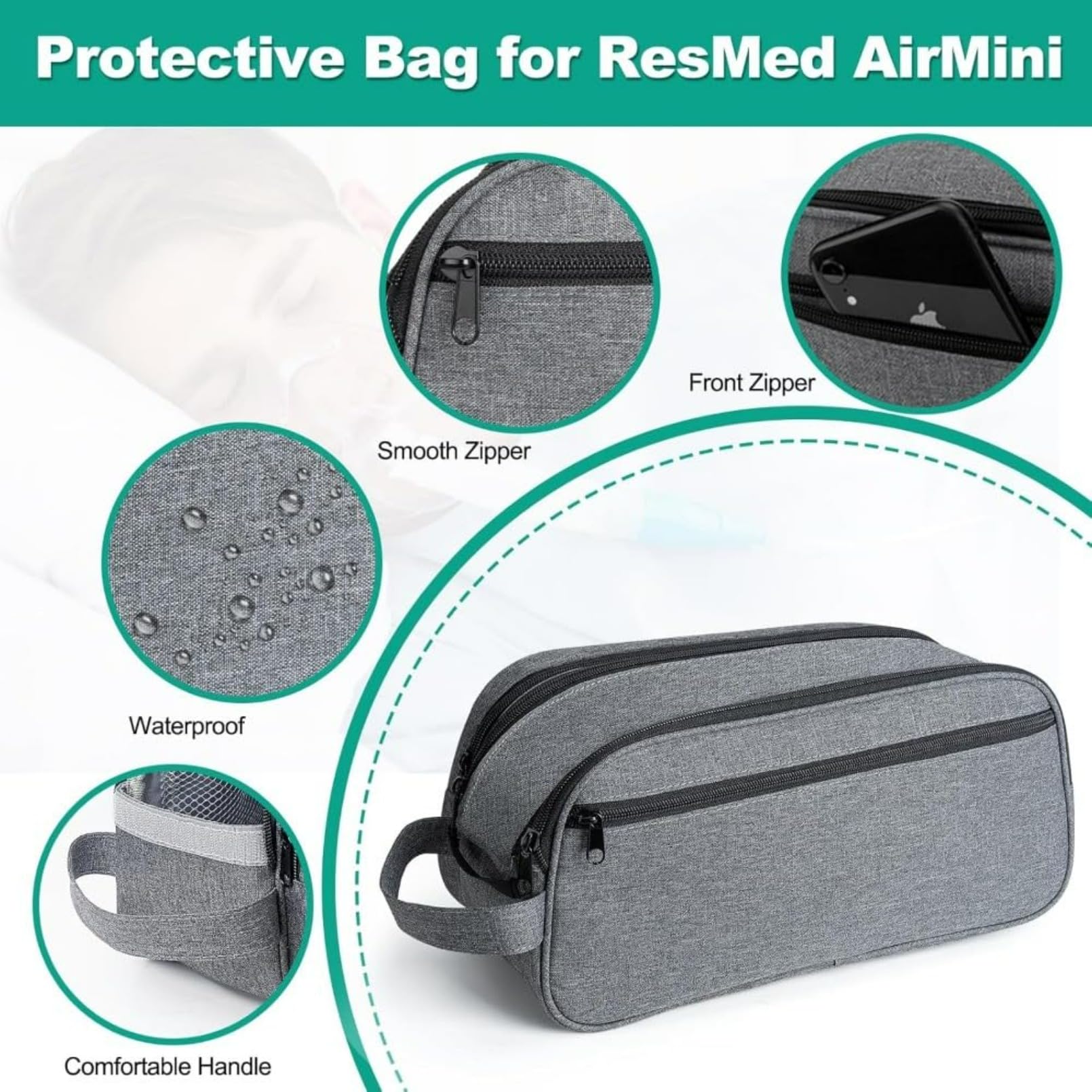 Amazon.co.jp: OARGIFT ResMed AirMini CPAP 専用トラベルバッグ