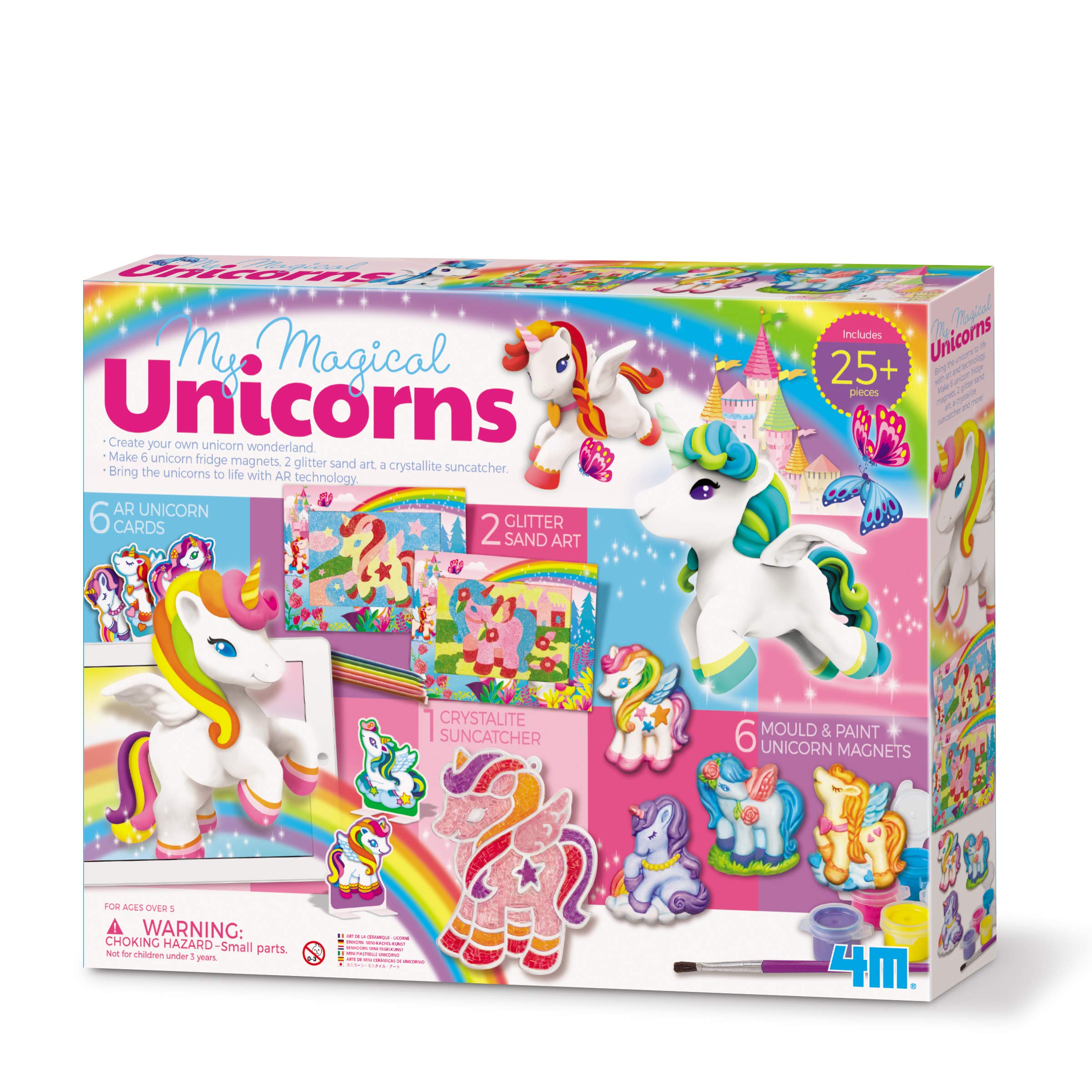 My Magical Unicorns – DIY Light-Up Unicorn Figures & Craft Kit for Kids Ages 5+ | Create & Design Magical Unicorn Friends That Glow | Creative Art & STEM Gift | 405536