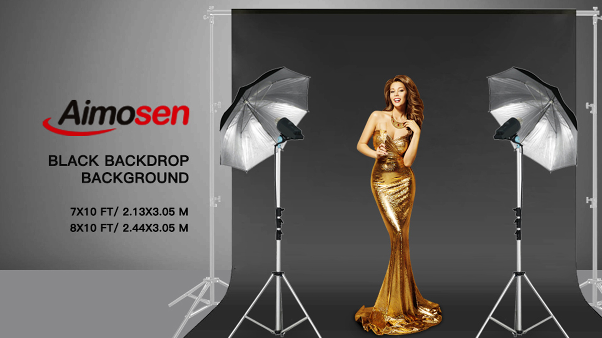 Sedgewin Black Photography Backdrop 10x12 7ft Collapsible Photo Background Thick | Desertcart New Guinea - View #8