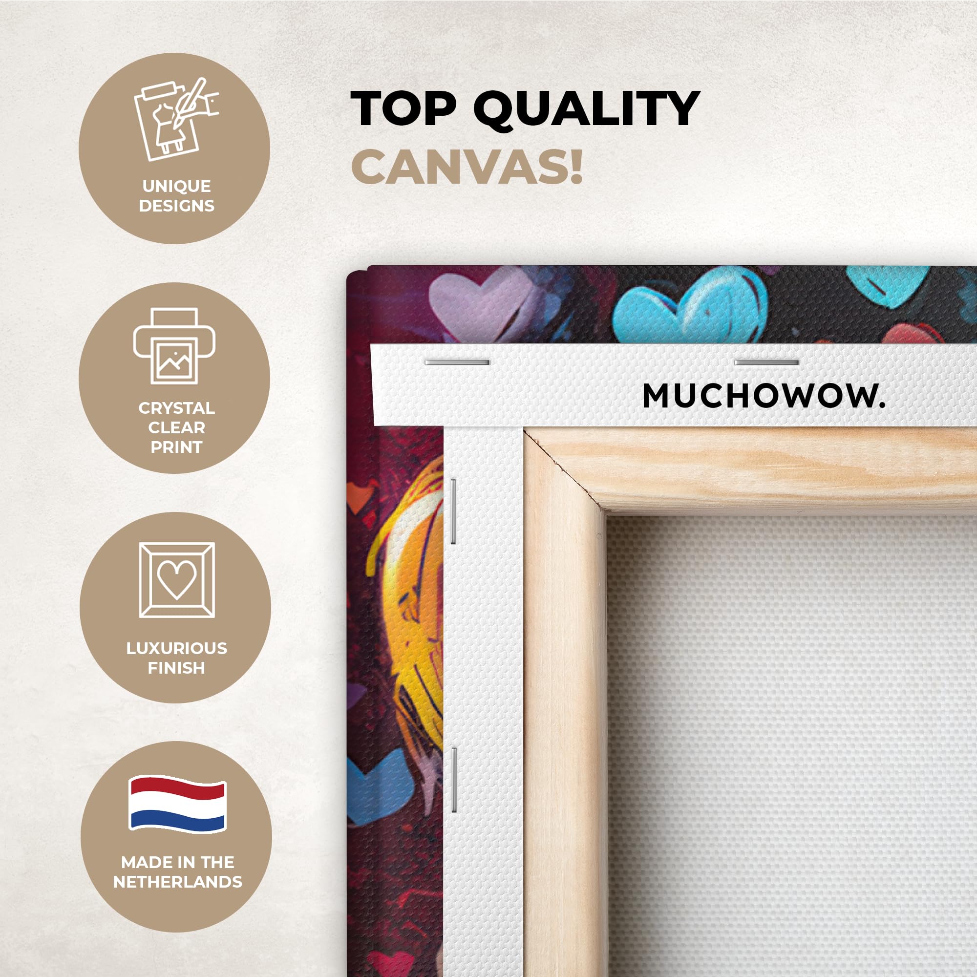 Quadro Moderno Su Tela 50x70 Cm - Stampe Per Soggiorno Con Cornice, Design Banksy E Pop Art