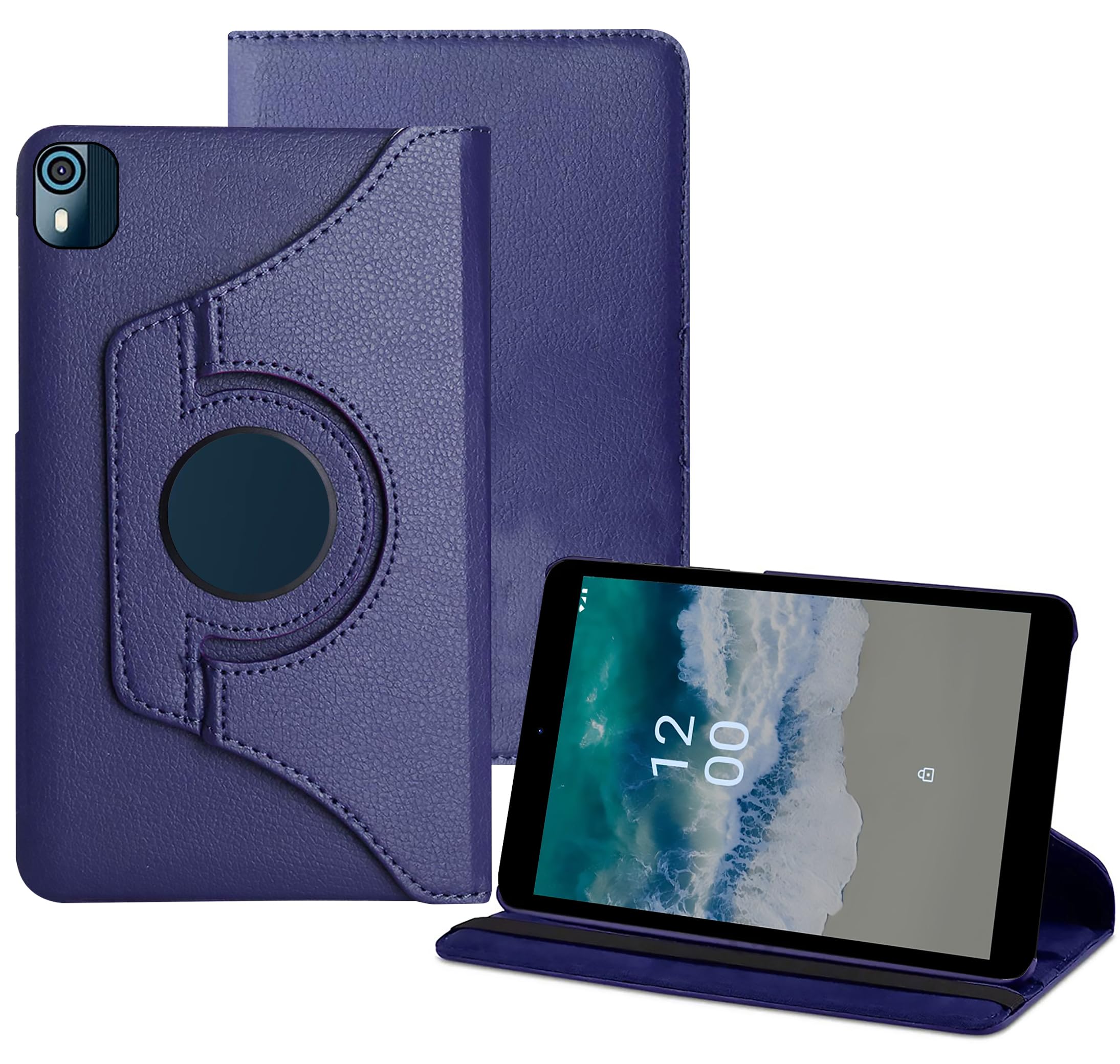 TGK 360 Rotatable Smart Flip Case Cover for Nokia Tab T10 8 inch Tablet (Dark Blue) (B0CFKZH93S) Amazon Price History, Amazon Price Tracker