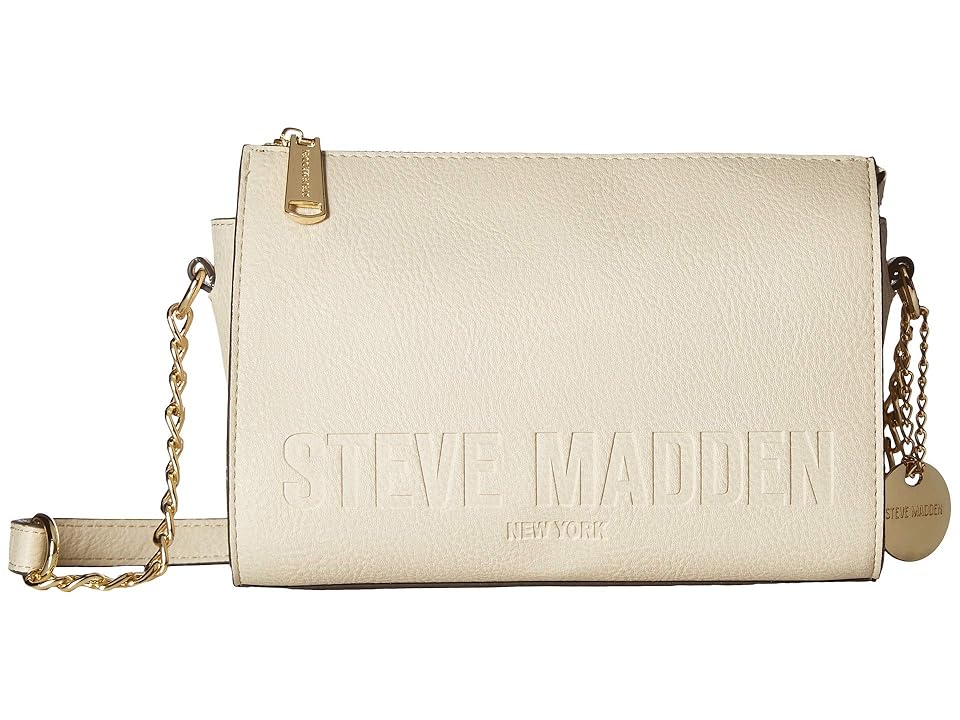 

Steve Madden Blexi Embossed Logo (Bone) Cross Body Handbags