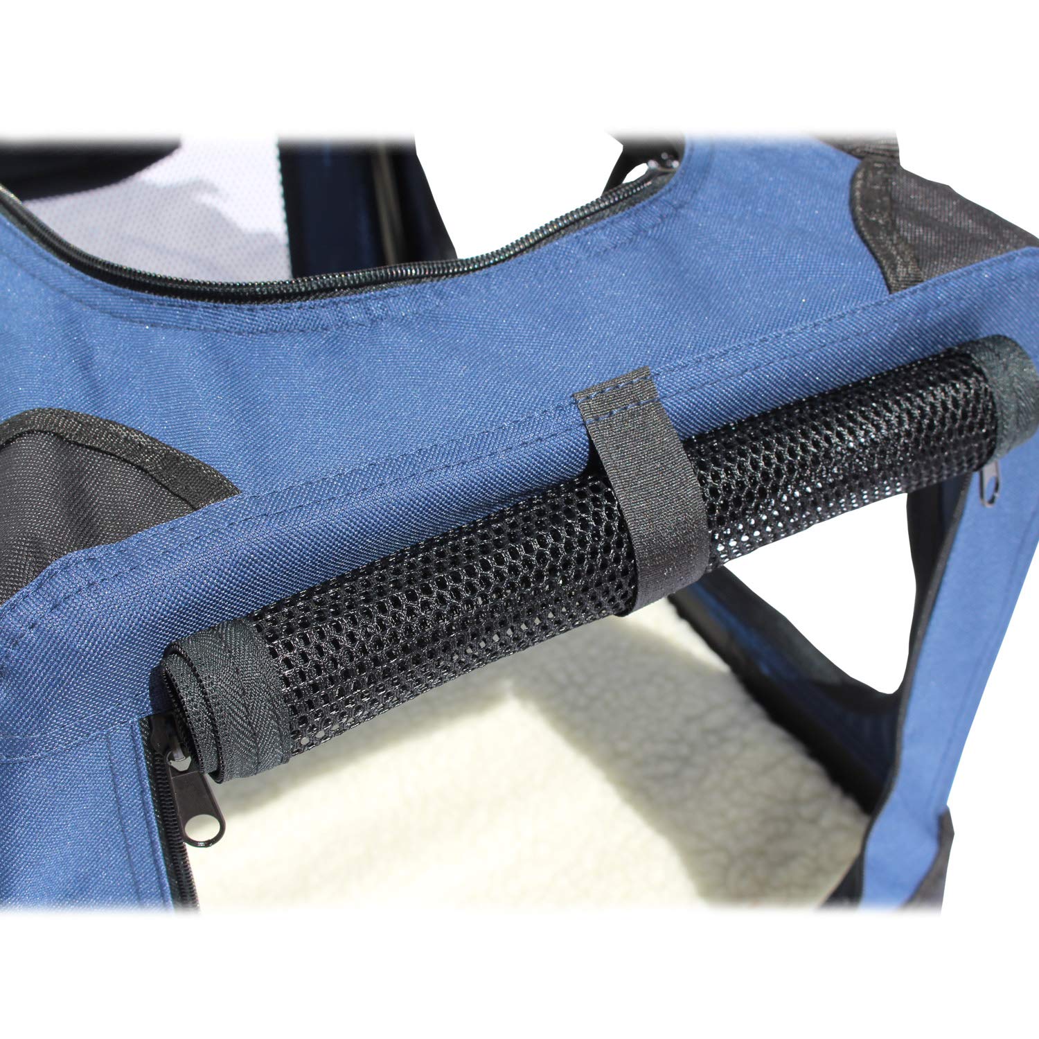 Transportin para Perros Plegable Yatek de entradas Laterales y Superiores con Alta Visibilidad, Confort y Seguridad para tu Mascota de tamaño L (70 x 52 x 52 cm)