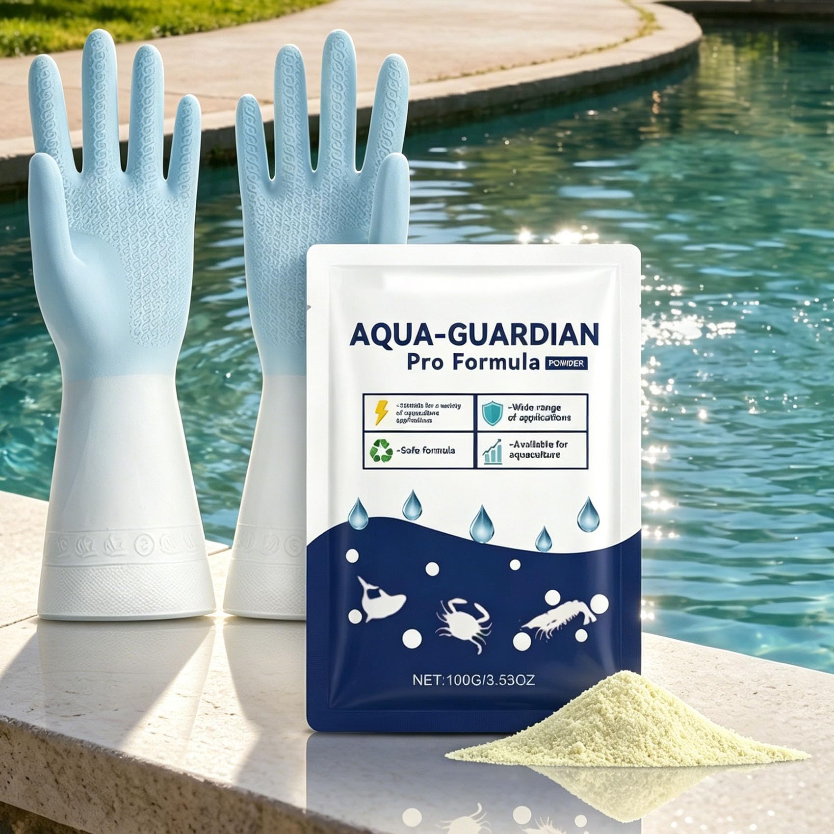 Aqua-Guardian Pro Formula, Pond Clear Water Treatment for Extends Water Change Intervals, Gently Eliminates Dirt Particles, Easier Maintenance Moving Forward for Fresher Water Conditions (1PC)