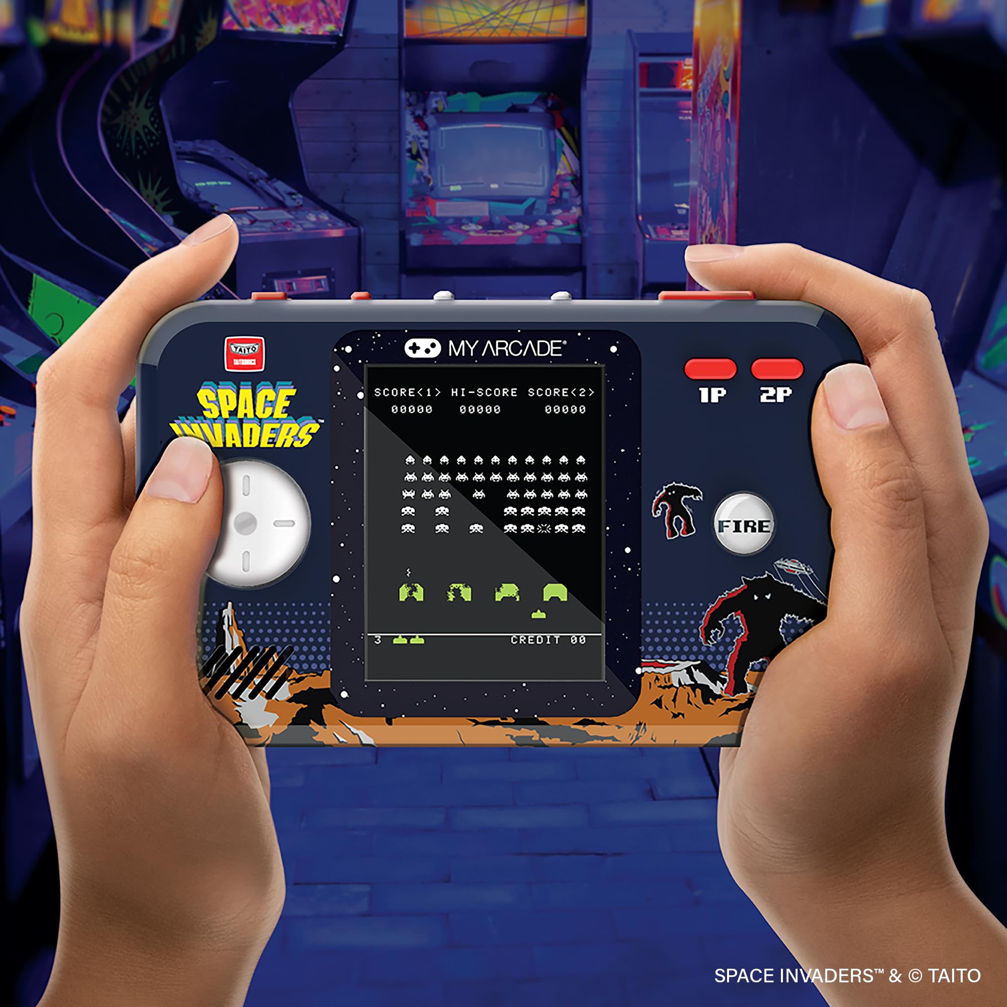 MY ARCADE DGUNL-7150 Space Invaders Pocket Player Pro Système de Jeu Portable avec étui de Transport