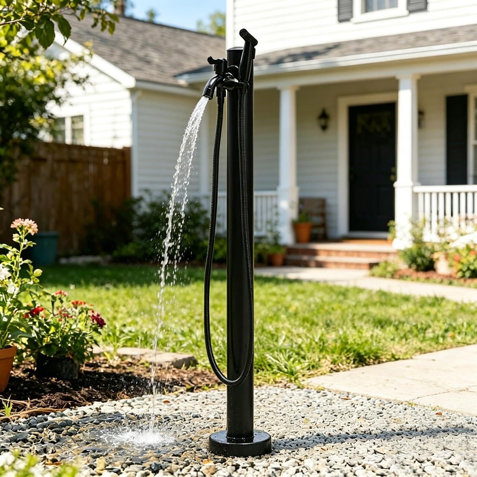 Rubinetto A Colonna In Acciaio Inox,Fontana A Colonna Verticale Da Giardino