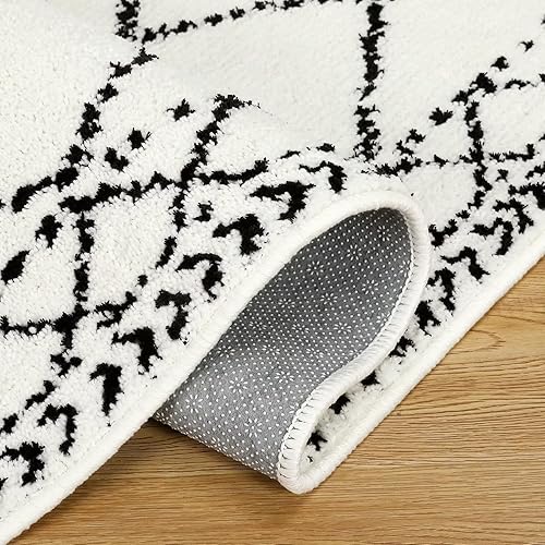 Miniatura 3 de GAOMON Alfombra de pasillo de 2 x 6 pulgadas, con líneas geométricas, moderna, minimalista, antideslizante, para pasillo, alfombra de cocina,