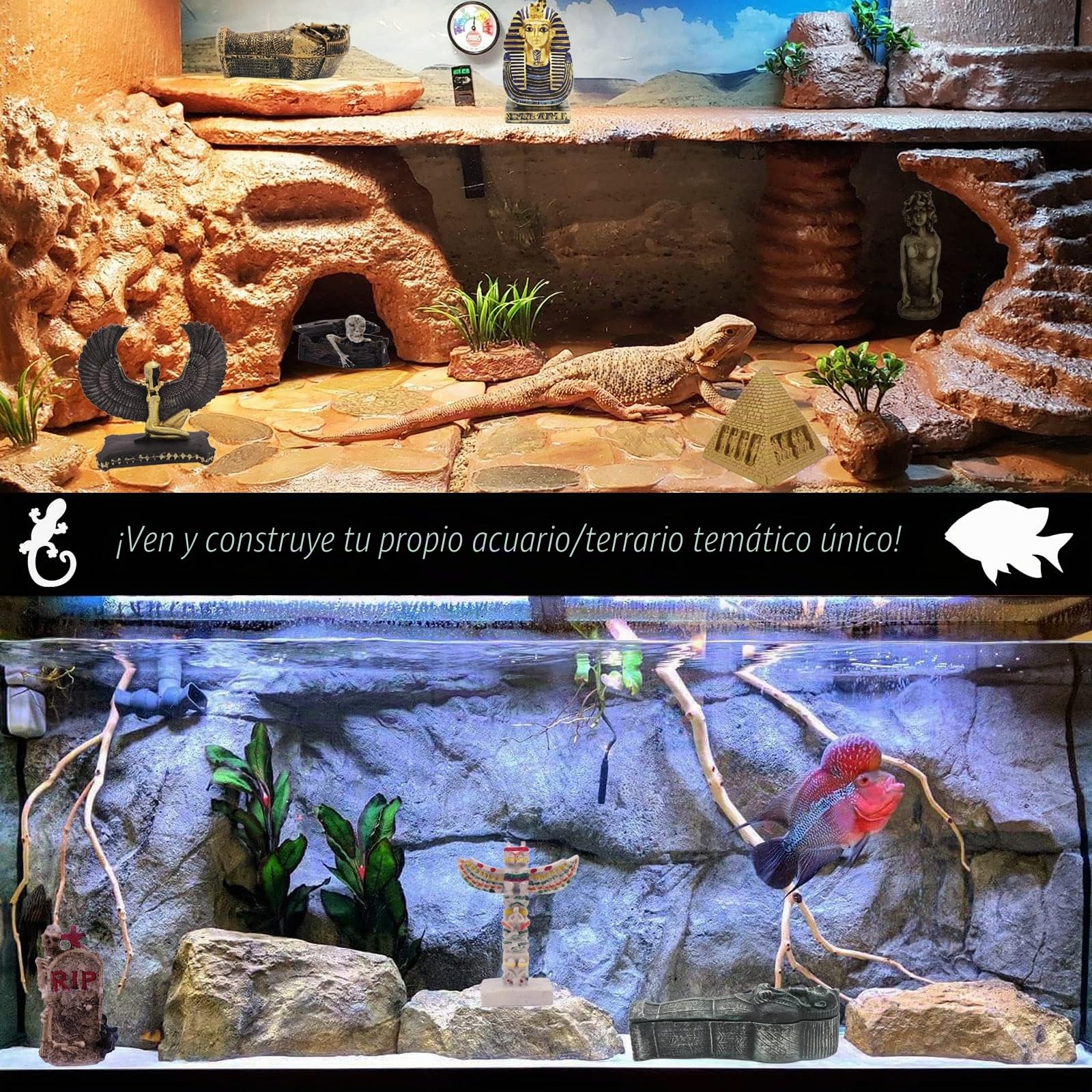 Decoración de pecera, Arena Antigua, Anfiteatro, Reptil Romano, Tortuga, Lagarto, Tanques de araña, Terrario