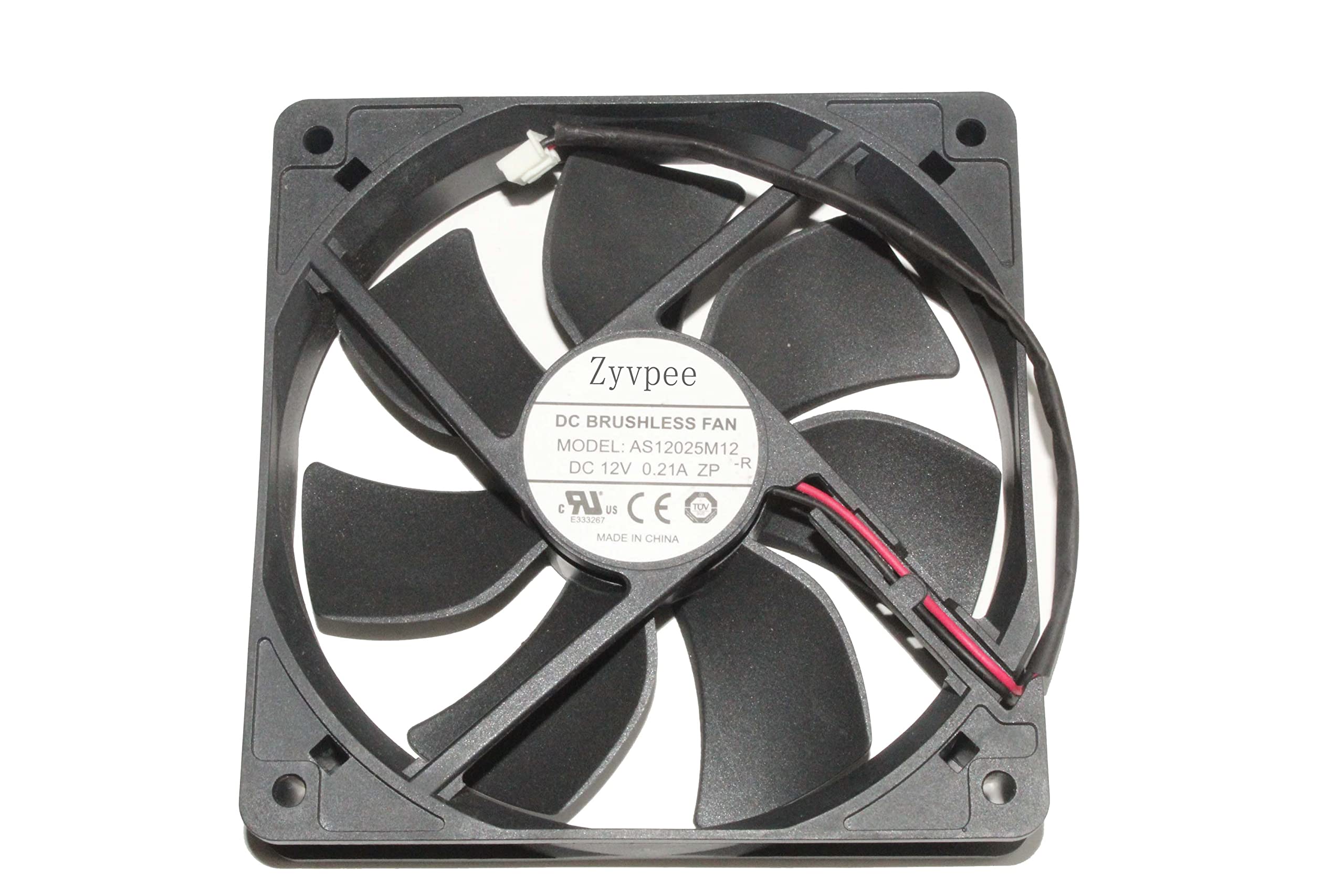 Zyvpee 12025 RD12025B12H 12V 12cm 0.6A 2Wire 120mm Case Fan