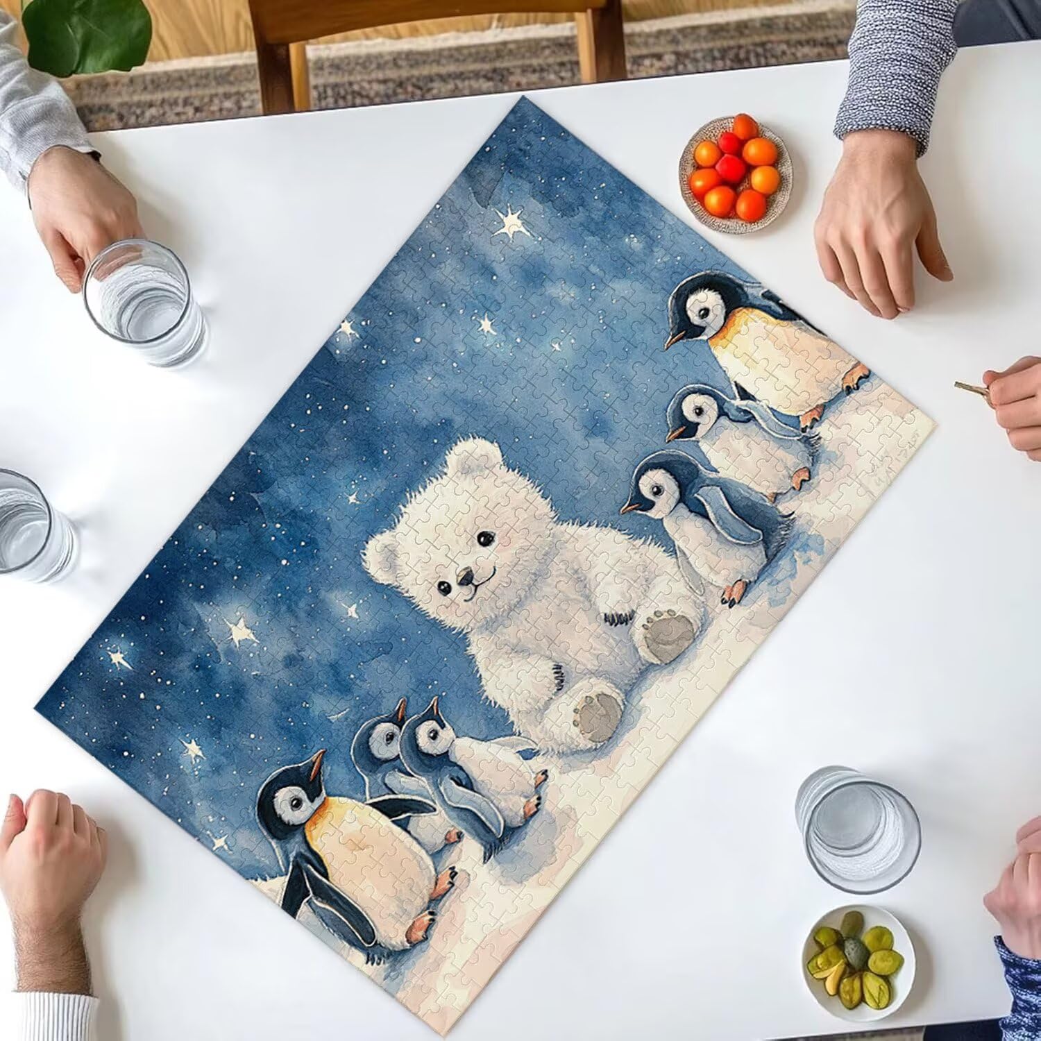 Puzzle de 2000 Piezas Puzzle Adultos 100 x 70cm Juego Educativo Regalos Rompecabezas para Adultos y niños a Partir de 14 Años, Regalo Creativo para la Relajación 100 x 70cm - (Oso pingüino) x-676