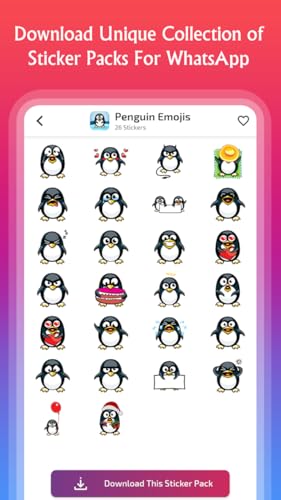 Lovely Animal Stickers For Whats App