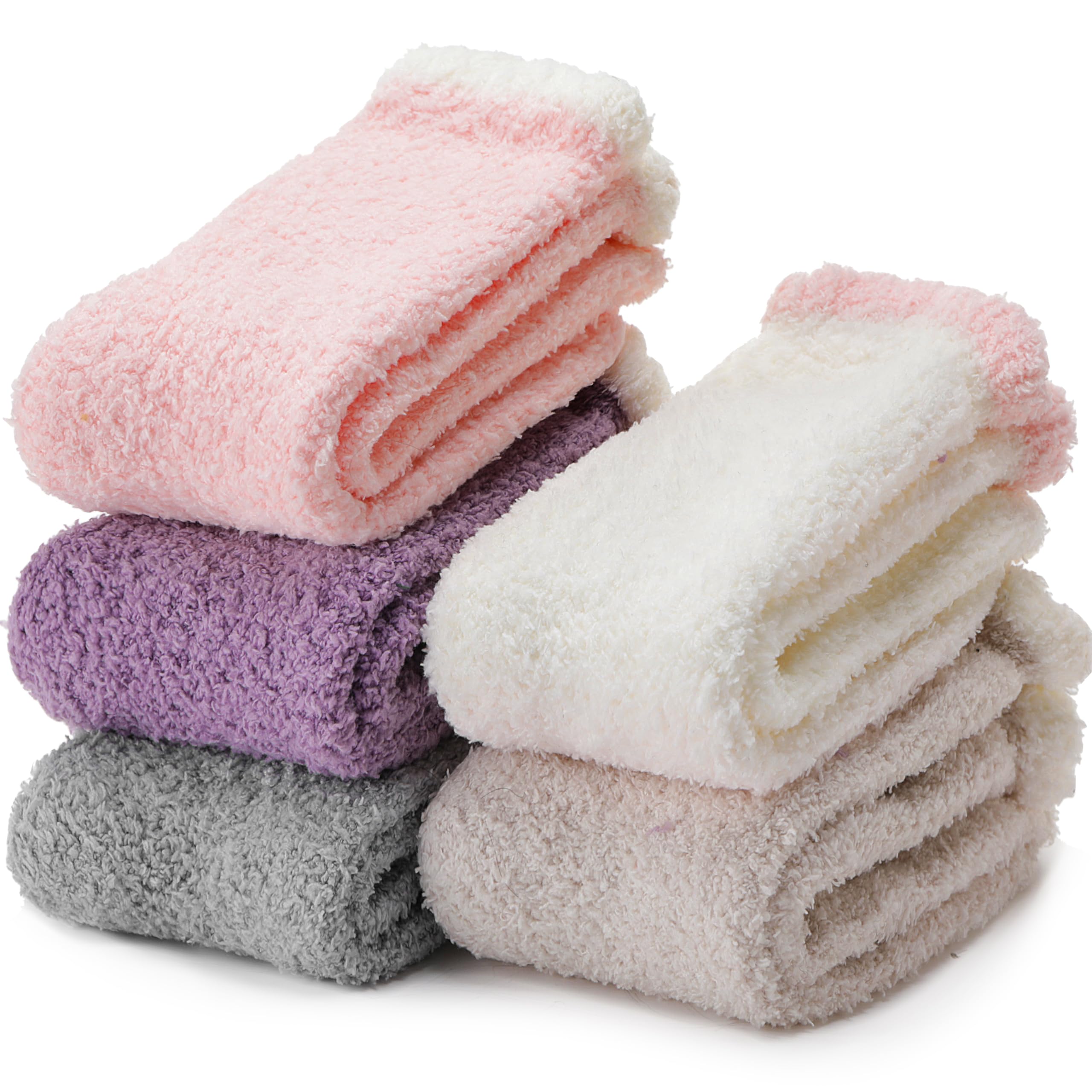 Womens Fuzzy Socks Fluffy Slipper Winter Warm Thick Plush Fleece Sleep Soft Home Socks