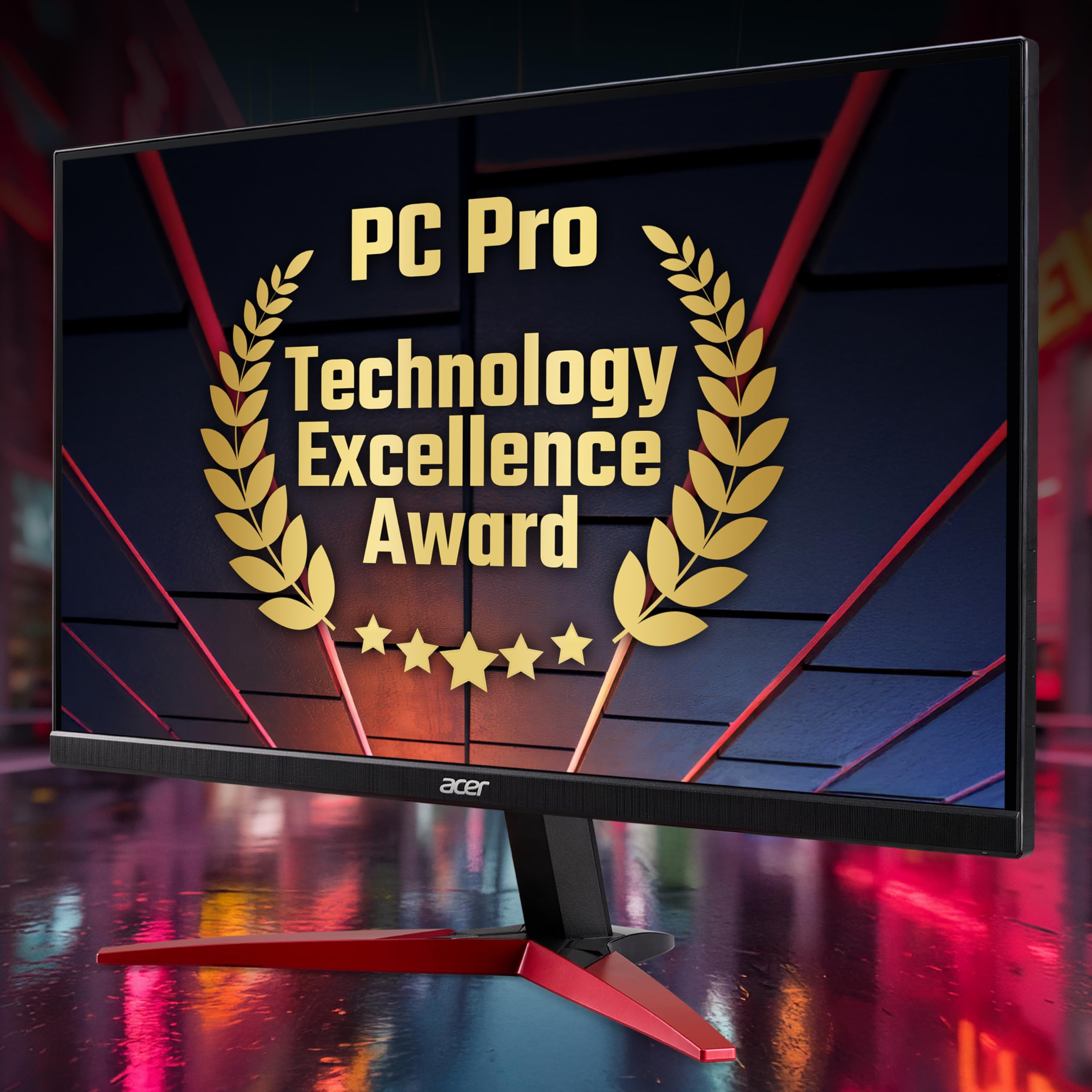 Acer Nitro KG241Y S3 Monitor para Juegos de 24 Pulgadas - Panel VA, 1920 x 1080, 4 ms, 180 Hz, FreeSync Premium, HDR 10, DP, HDMI