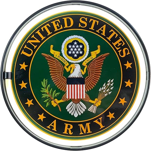 Letrero de cuerda de luz LED del ejército de los Estados Unidos, cuerda de luz LED blanca con letrero de contornos de efecto neón, tapa de botella