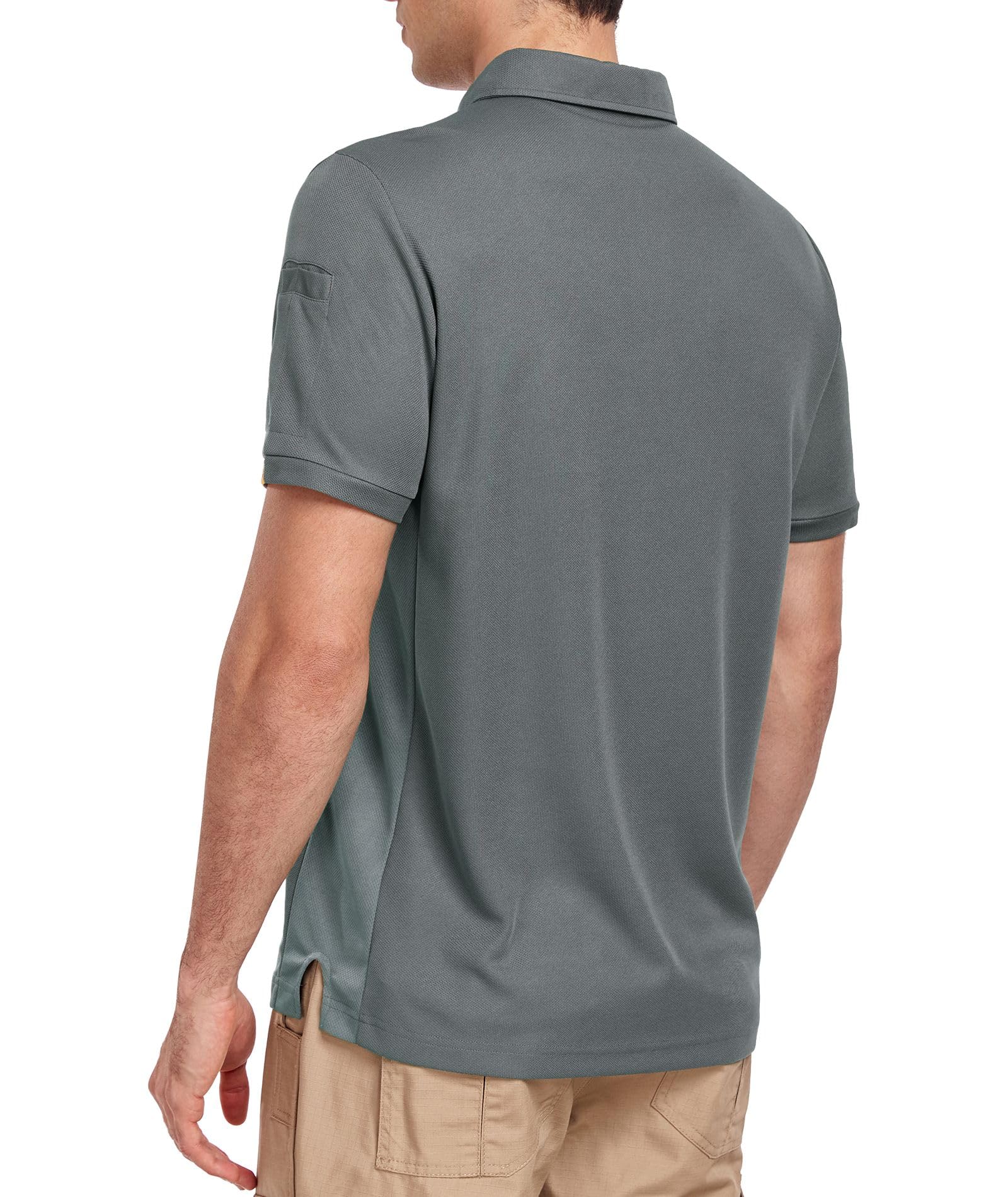Polo Uomo Manica Corta, Maglietta Polo Uomo, Traspirante Polo T Shirt da Lavoro Uomo, Magliette Maniche Corte Uomo per attività All'aperto