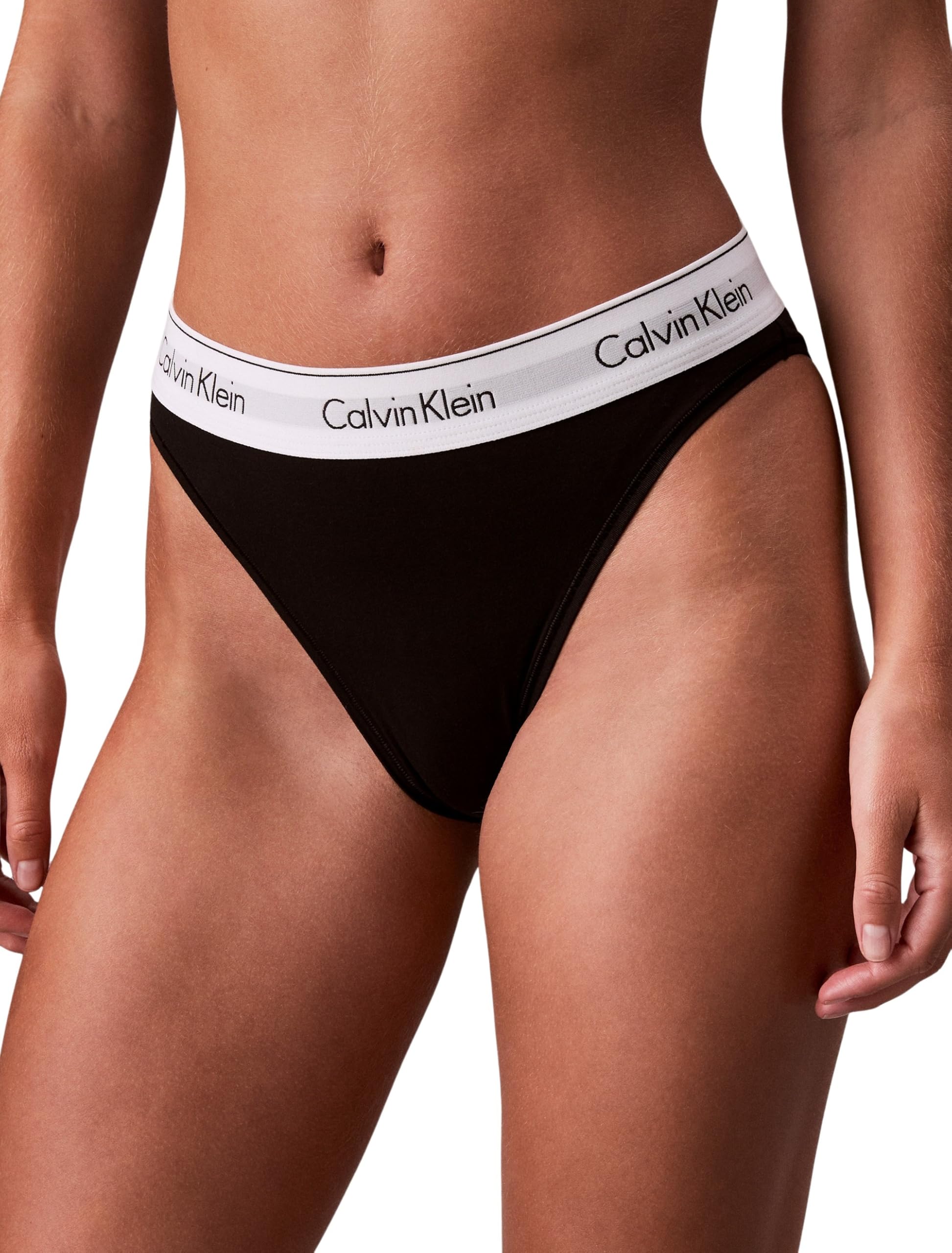 Calvin Klein Donna Slip Taglio Bikini High Leg con Fascia con Logo
