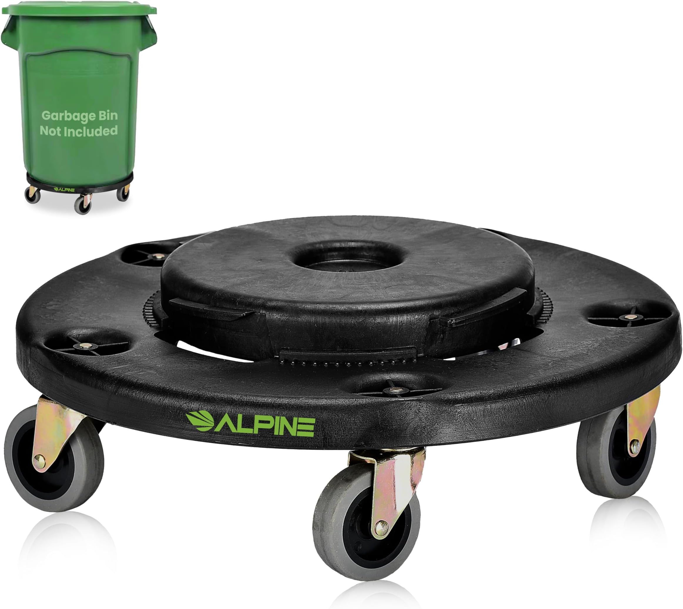 Alpine Rolling Brute Trash Can Dolly Trash Can Dolly with