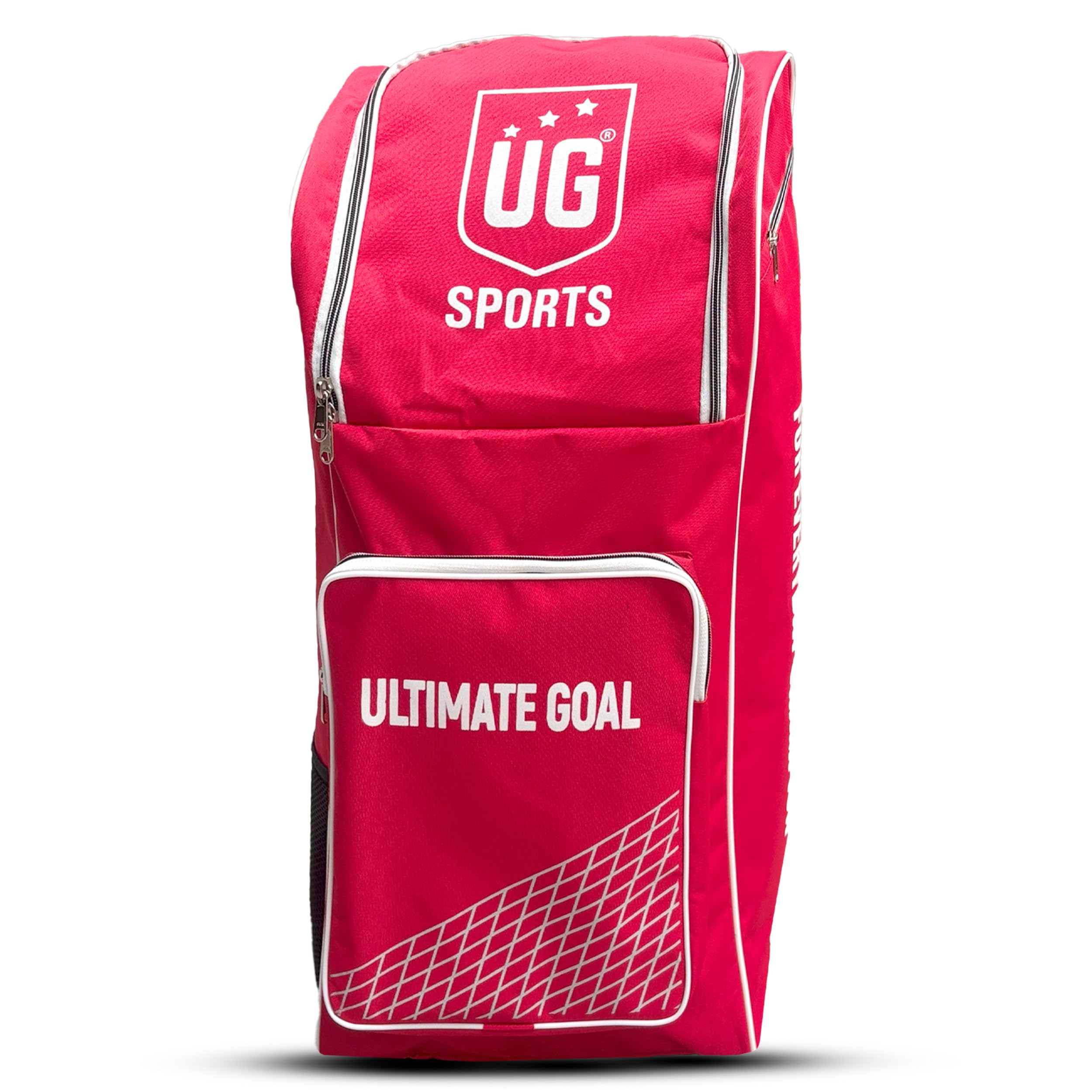 Cricket Kitbag Full Size | Spacious & Durable Sports Nylon Gear Bag | Multiple Shoes & Bat Compartments | Ample Storage Space | Sturdy Zippers | Padded Straps (Red)-image-24