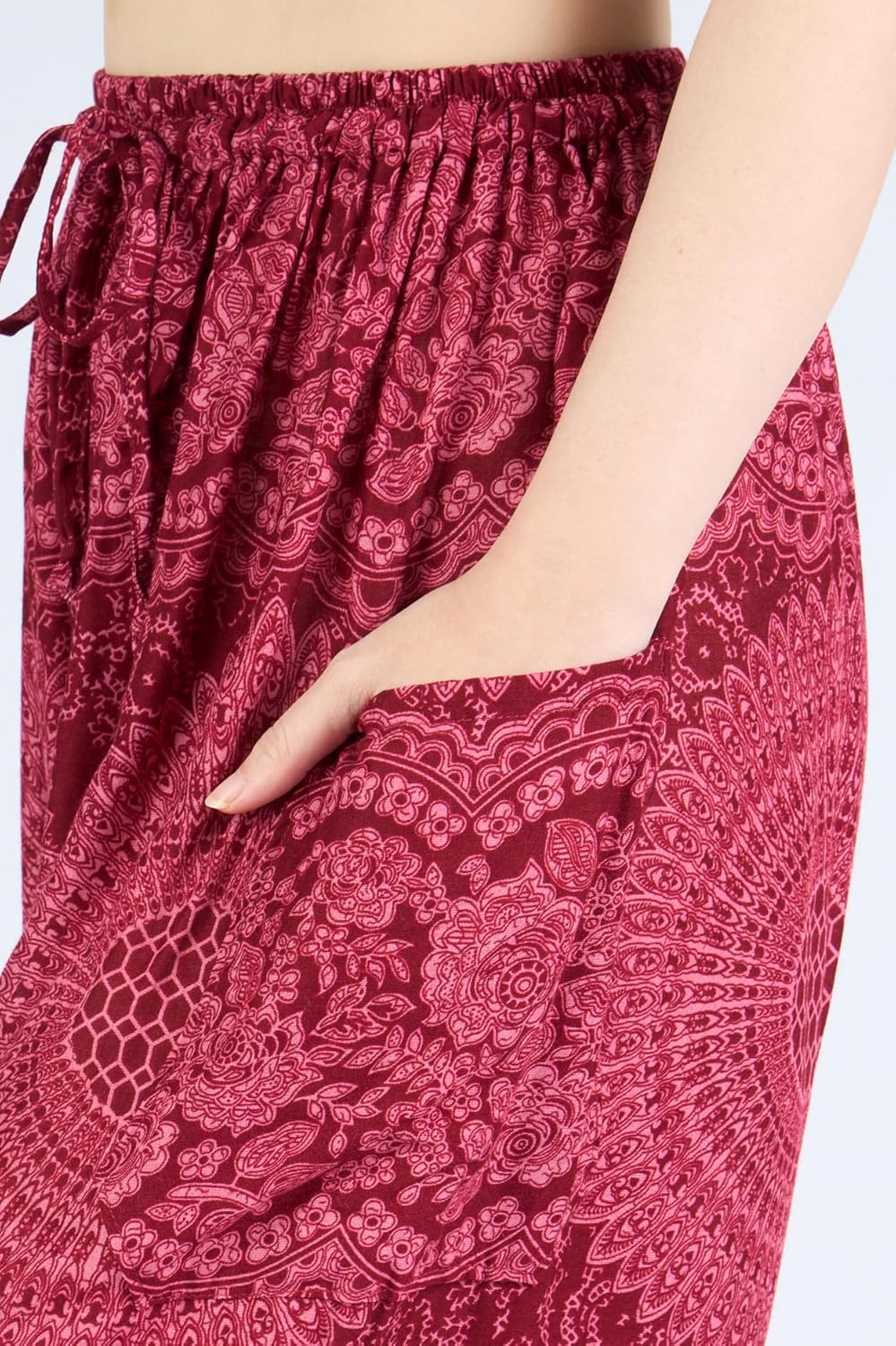 Lannaclothesdesign Harem Pants Women – Boho Elephant Pants High-Waisted Hippie Clothes with Pockets for Yoga - Image 5