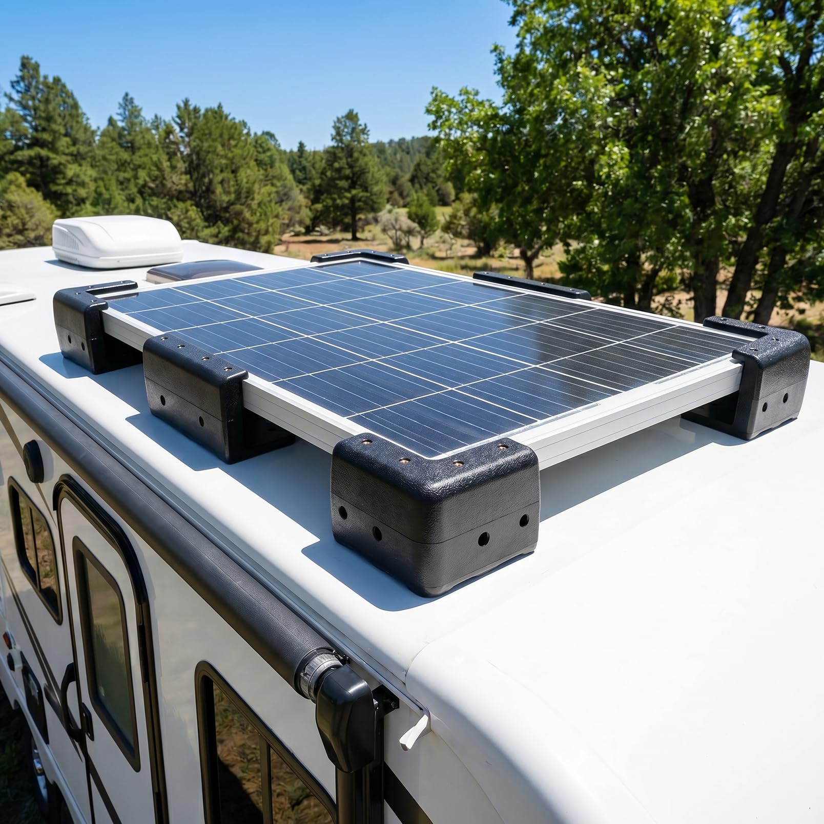 Supporto Pannello Solare per Camper, 6 Pezzi Staffe | Staffe per Pannelli Fotovoltaici con Telaio Fino a 40 mm, Fissaggio Pannello Solare per Caravan, Camper, Tetto del Veicolo