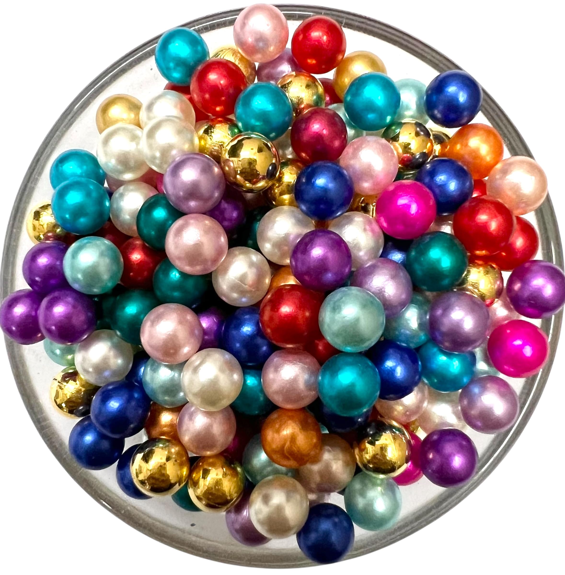 500pcs No Hole Beads for Pearl Setting Machine – Multicolour Pack | Without Hole Beads for Jewellery Making, Aari Embroidery & Dress Embellishments-image-25