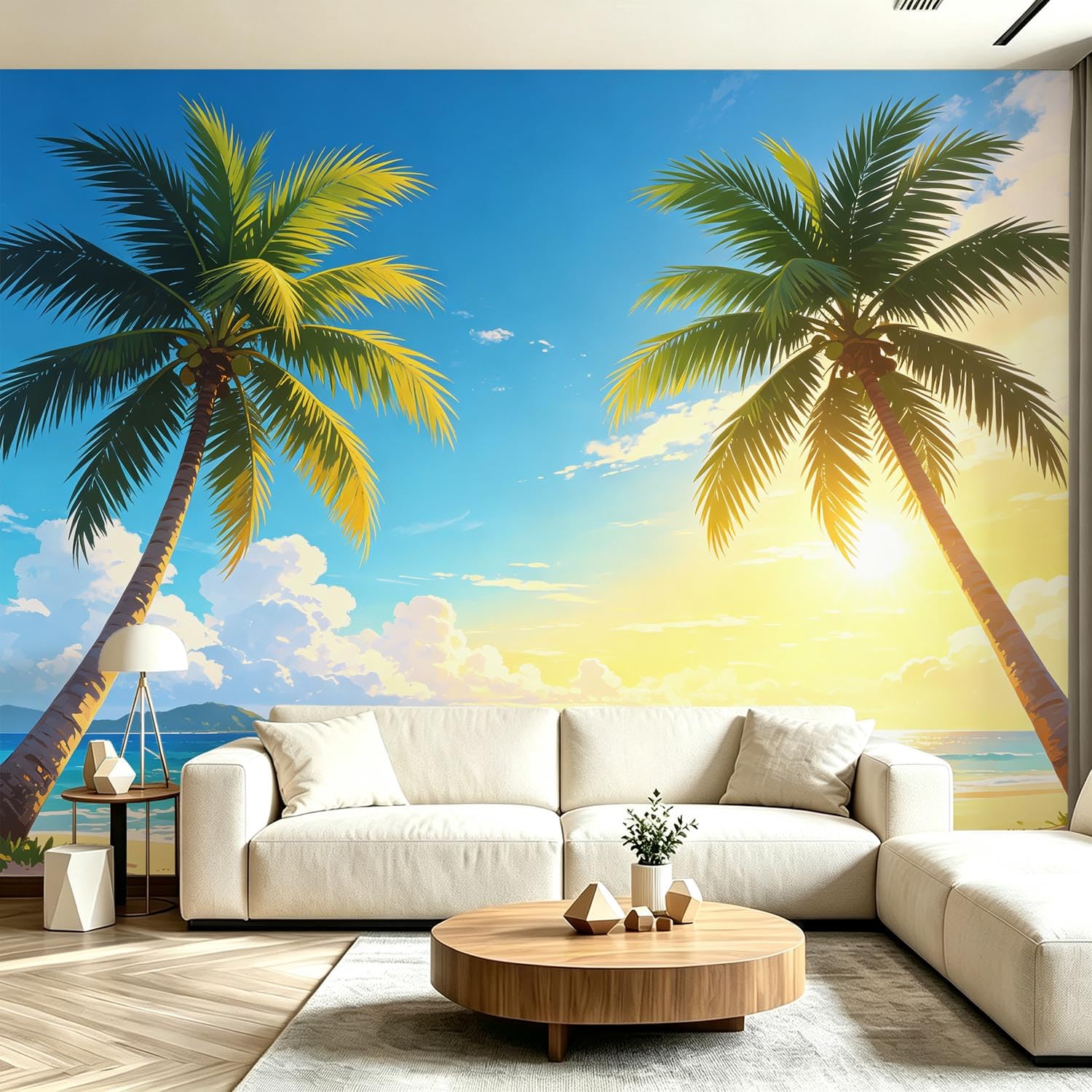 Fototapete Tropischer Strand Tapete 430 x 300 cm (WxH)