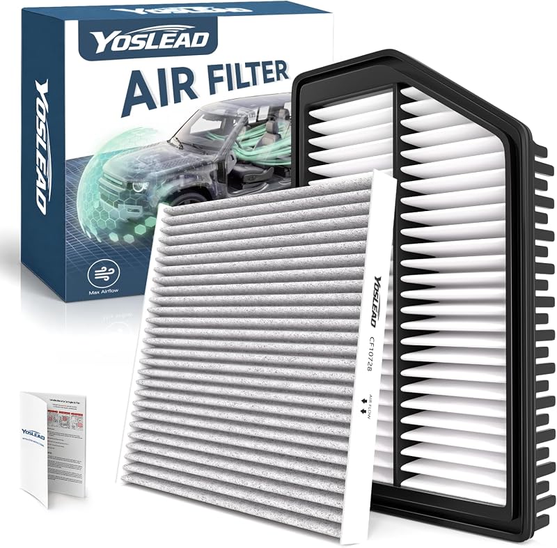 Kit de Filtros de Ar do Motor e do Habitáculo Yoslead para Hyundai Elantra 1.8L e 2.0L – 2 unidades
