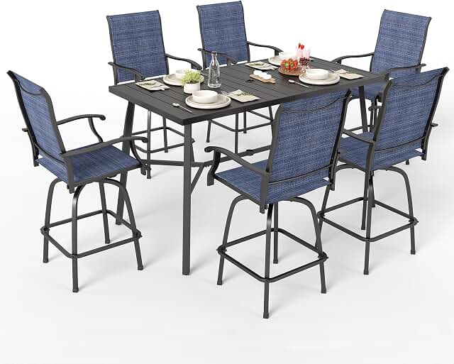 Sophia & William Blue Bar Height Set