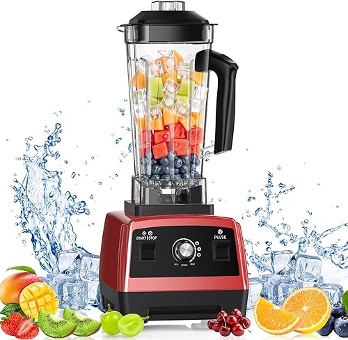 Licuadora, licuadoras para cocina con jarra de 68 oz y taza para llevar, batidora de encimera de 26000 RPM para batidos, trituración de hielo,