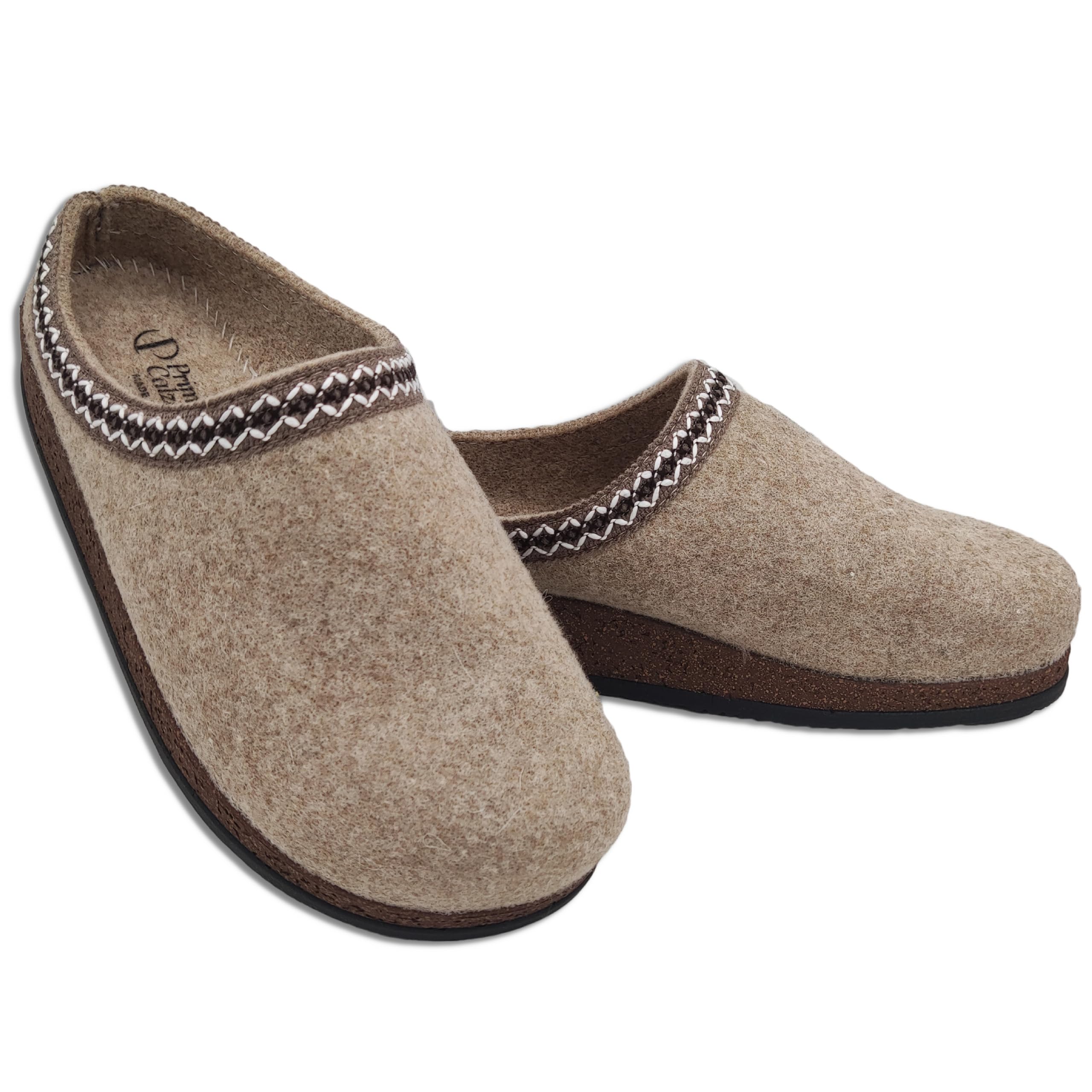 Le Viennesi Pantofole Donna Invernali, Ciabatte in Lana Cotta per Casa, Artigianato Sostenibile Made in Italy