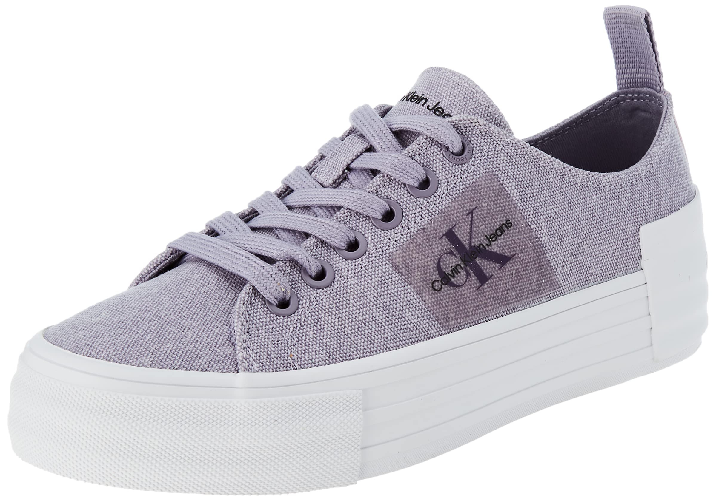 Calvin Klein Jeans Bold Vulc Flatf Laceup Wn Yw0yw01039, Zapatilla Vulcanizada Mujer