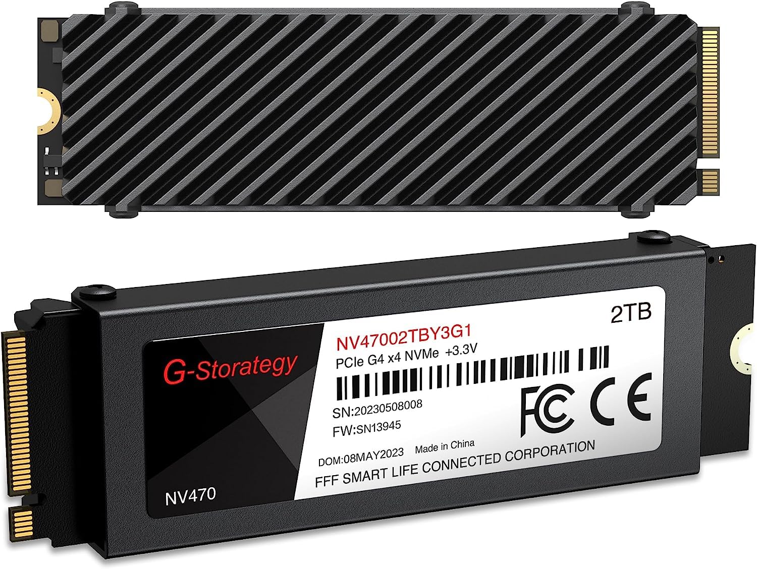 G-Storategy GS 2TB PCIe Gen4 M.2 2280 Internal SSD Solid State 