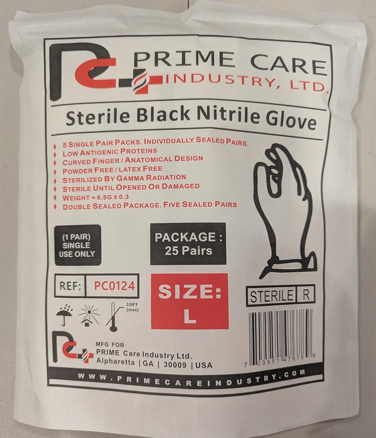 Sterile Aloe Nitrile (Box 25 pairs)