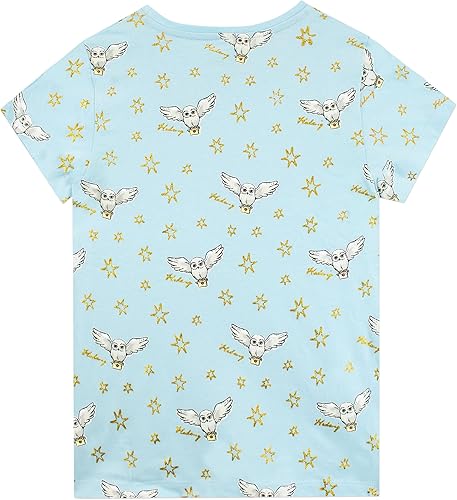 Miniatura 4 de Harry Potter Camiseta Hedwig para niñas, paquete de 2 camisetas de manga corta para niños, paquete de 2