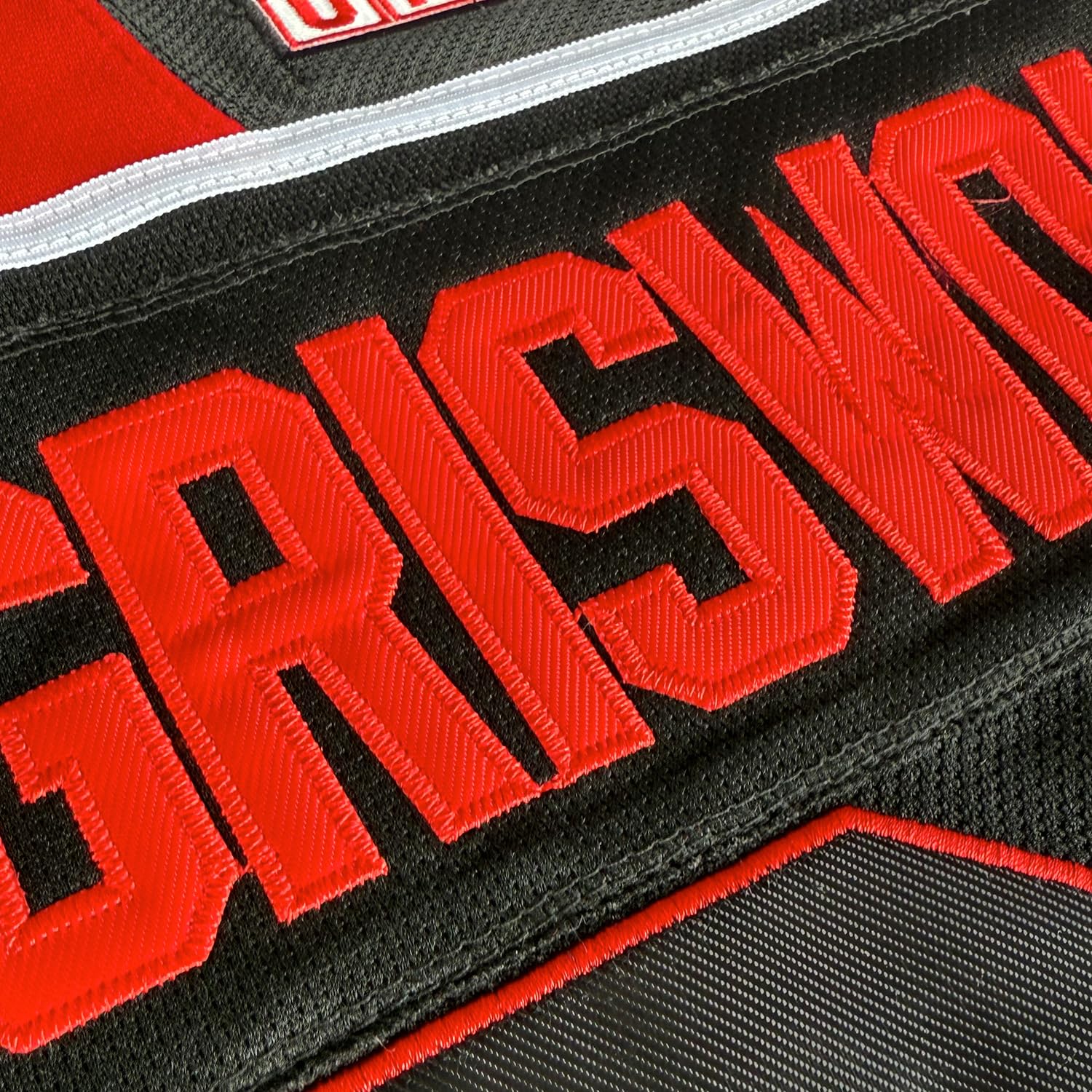 Griswold #00 Movie Hockey Trikots Genähte Buchstaben und Zahlen Schwarz