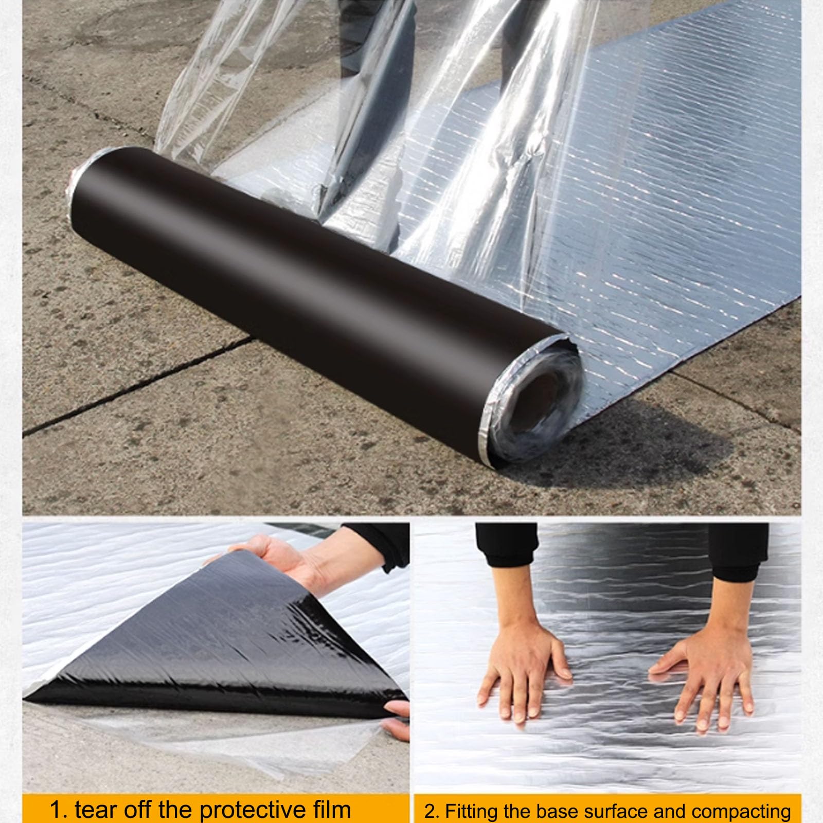Rampa Protectora de Cables, Cinta Adhesiva de Aluminio bituminosa Impermeable for sellar y Reparar en Varios tamaños(0.5x3m)