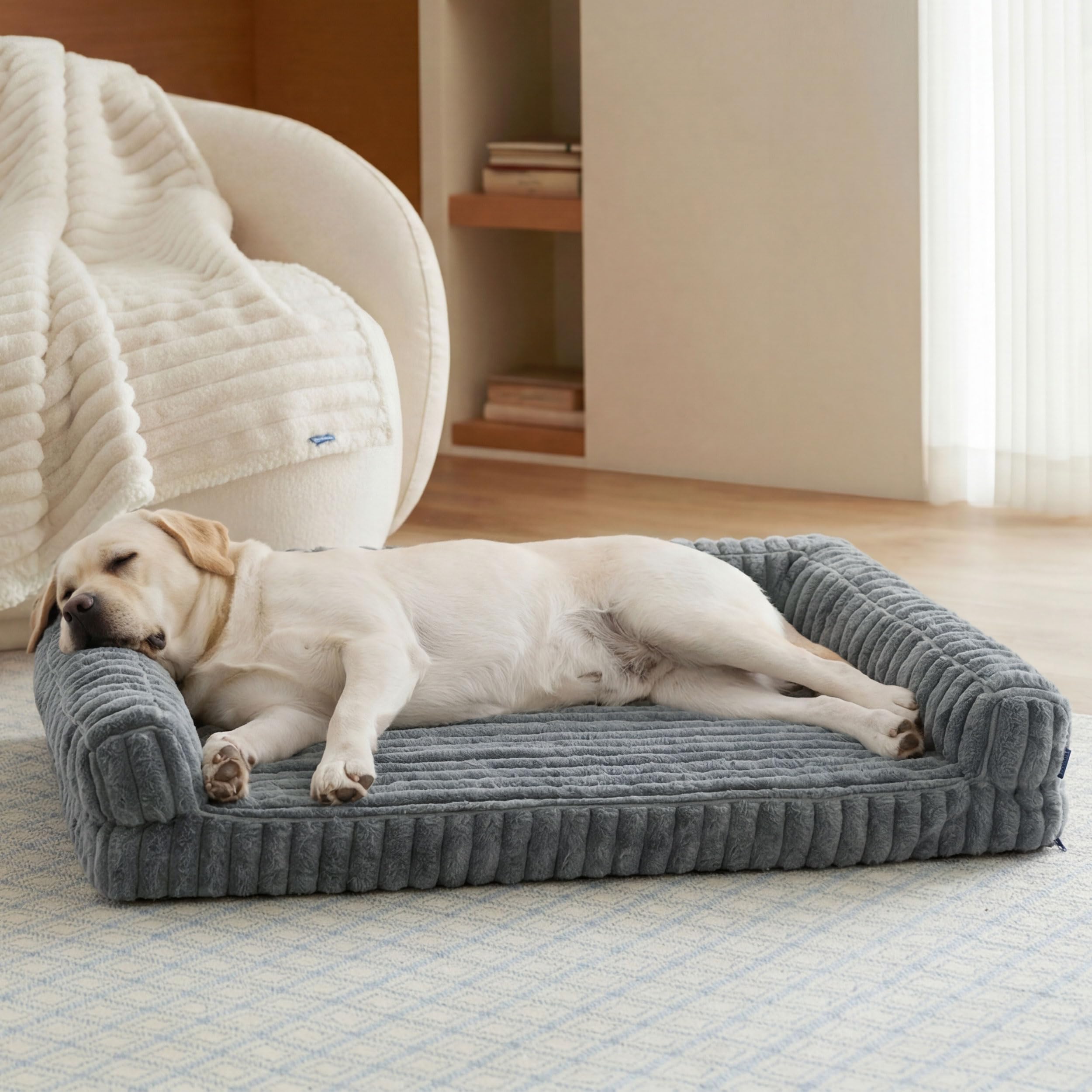 Bedsure ComfyFleece Orthopedic Dog Bed for Extra Large Dogs